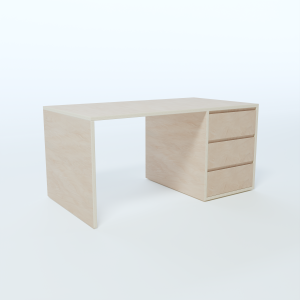 Desk with Side Shelves