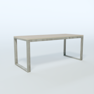 Table - Steel Legs Layout 1
