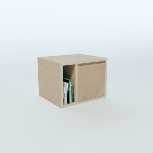 Bedside Table - 3 Sections Layout 1