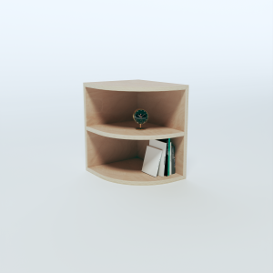 Bedside Table - Open Shelf Layout 2