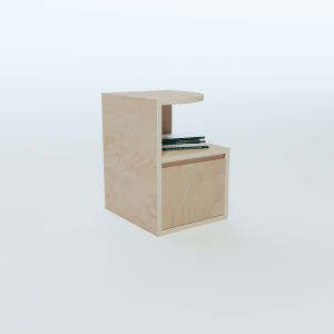 Bedside Table - Open Drawer Layout 2