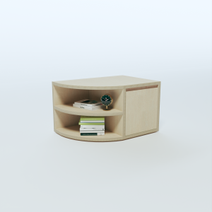 Bedside Table - 4 Sections Layout 4