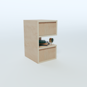 Bedside Table - 3 Rows Layout 3