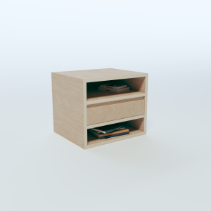 Bedside Table - 4 Sections Layout 5 - brak możliwości odwzorowania