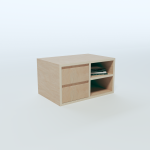 Bedside Table - 4 Sections Layout 10