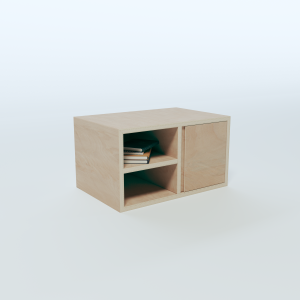 Bedside Table - 4 Sections Layout 12