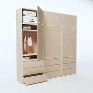 Wardrobe - Type 3 Layout 4