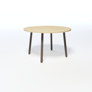 Round Dining Table w/Steel Legs Layout 5