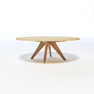 Round Timber Coffee Table Layout 3
