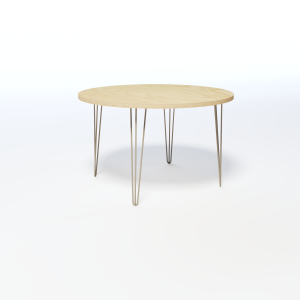 Round Dining Table w/Steel Legs Layout 2
