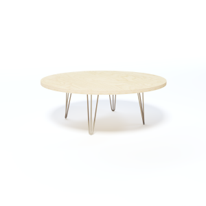 Round Coffee Table w/Steel Legs Layout 2